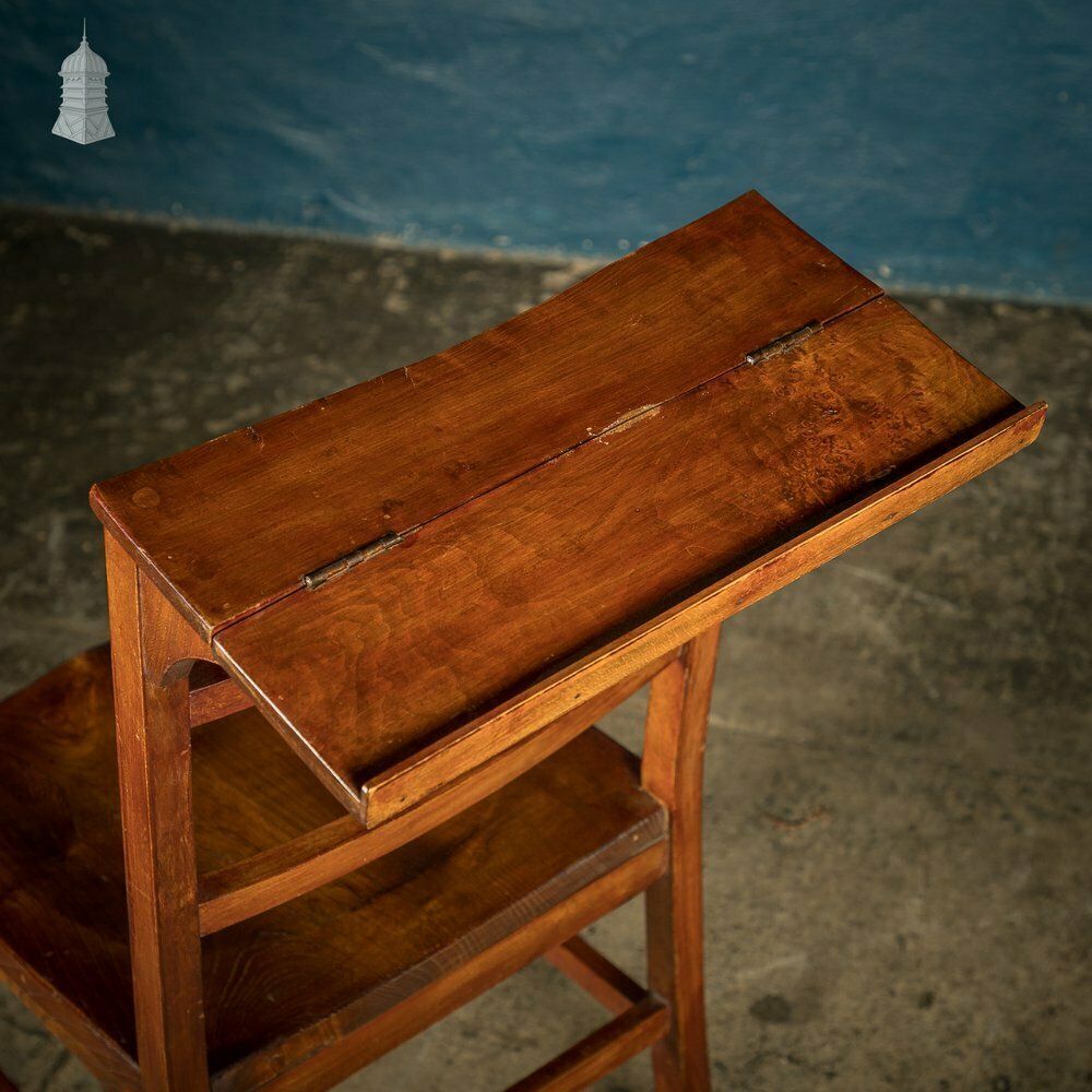 Furniture Set Of 6 Elm 19th C Synagogue Chairs [No. 9] photo