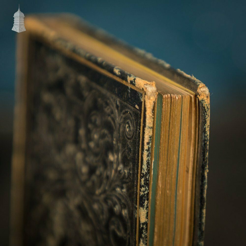 A 19th C Small Black Leather Bound Sketch Book Album Containing Various Original Drawings photo Home Decor