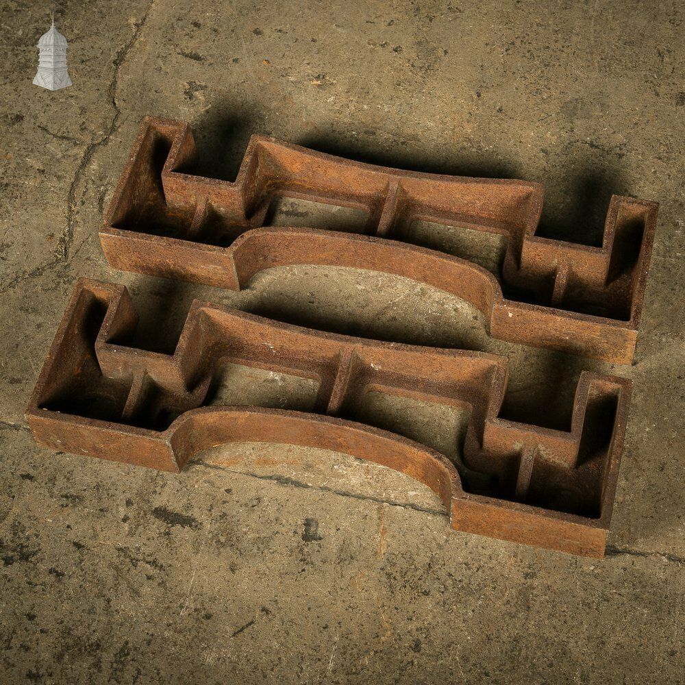 Pair Of Cast Iron Industrial Barrel Stands   F. Evans & Co. Manchester photo for sale