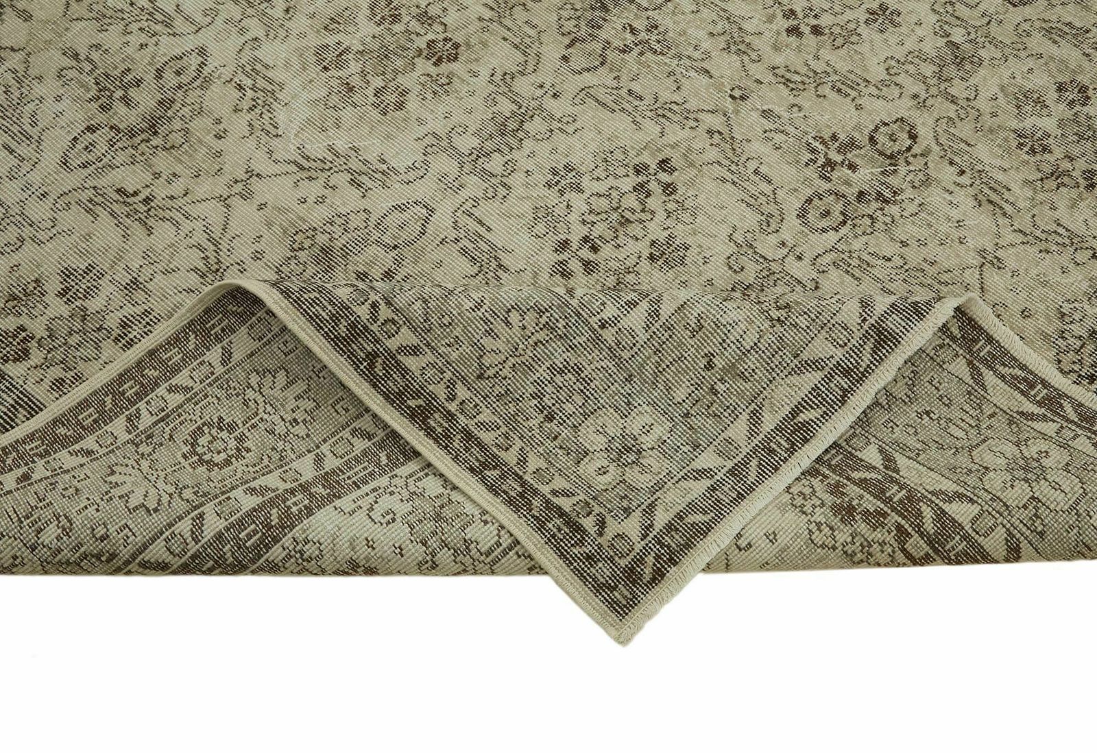 1209.0 7x10 Beige Turkish Vintage Area Rug   44718 photo