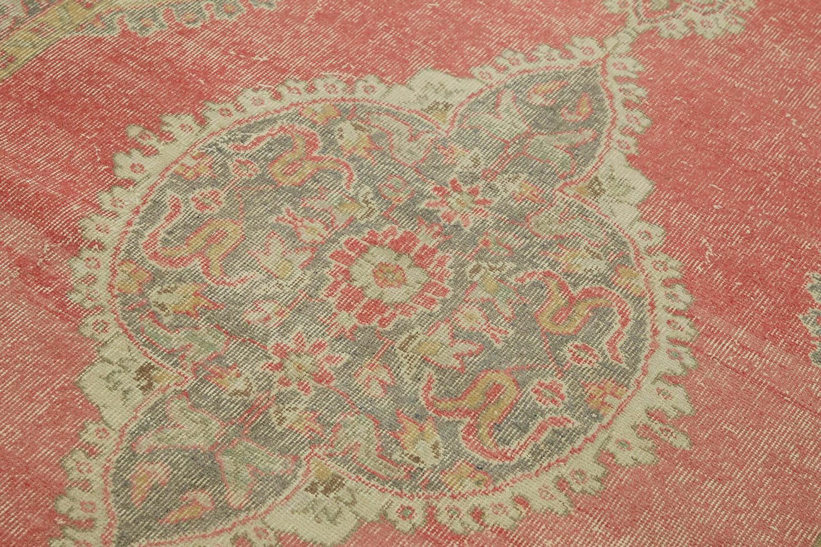 5x9 Beige Turkish Vintage Area Rug   44646 photo 606.0