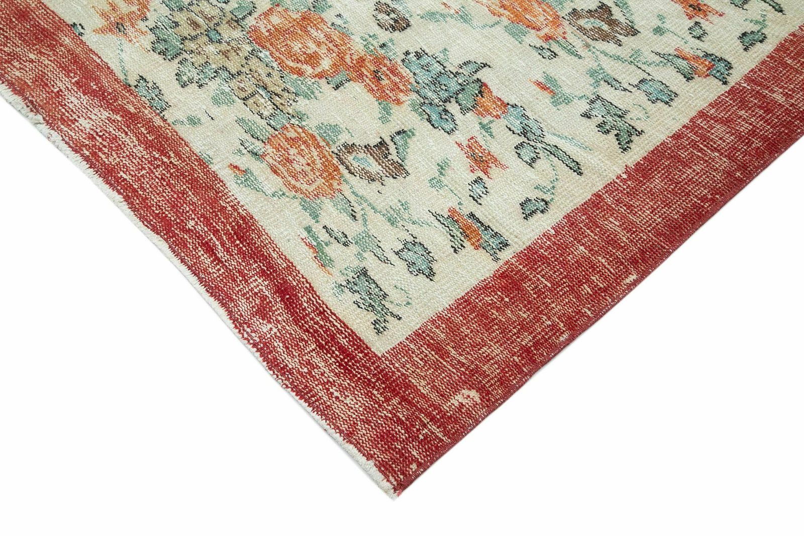 6x10 Beige Turkish Vintage Area Rug   24930 photo Textiles