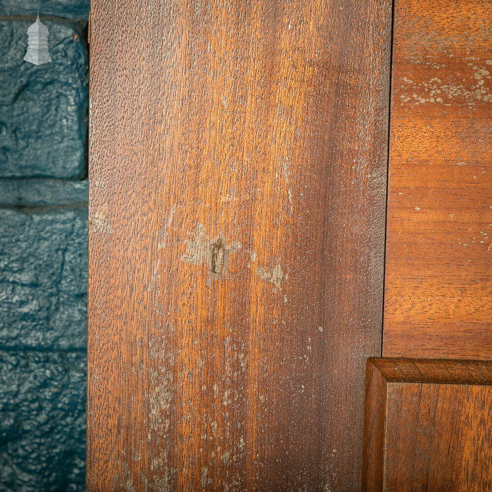 Paneled Mahogany Internal Doors, Set Of 2, Early 20th C photo vinterior