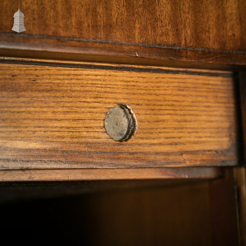 photo furniture Tambour Front Cabinet, Mahogany And Oak Construction With Internal Pigeonhole Shelving From A Liner