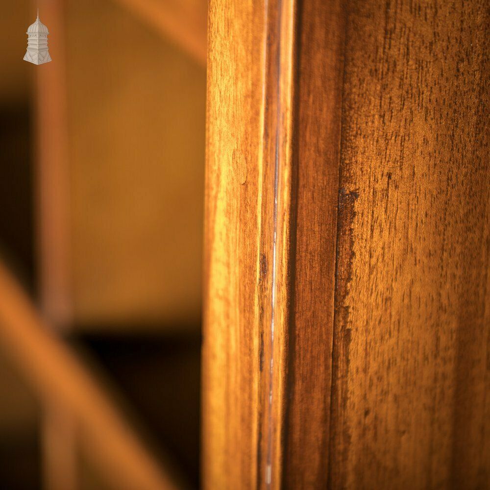 Tambour Front Cabinet, Mahogany And Oak Construction With Internal Pigeonhole Shelving From A Liner photo vinterior