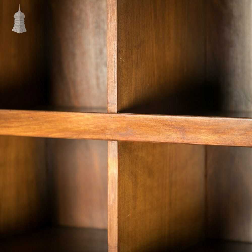 photo buy Tambour Front Cabinet, Mahogany And Oak Construction With Internal Pigeonhole Shelving From A Liner