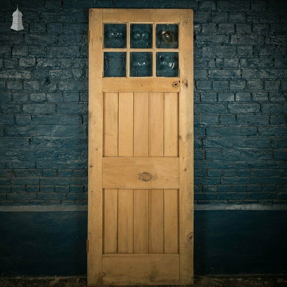 Glazed Pine Door, Edwardian, Bullseye Glass photo 276.0