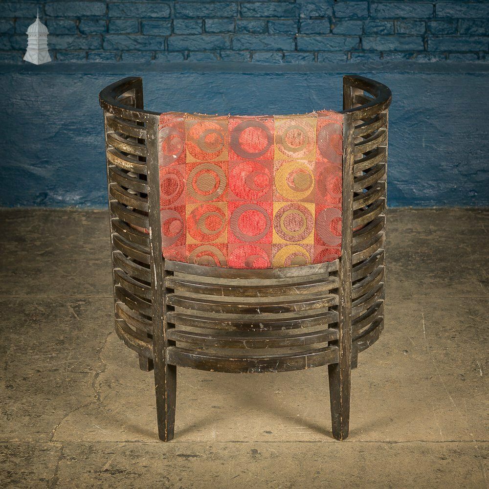 photo for sale Art Deco Ebonised Tub Chairs From A Hotel In Bombay [No. 2]