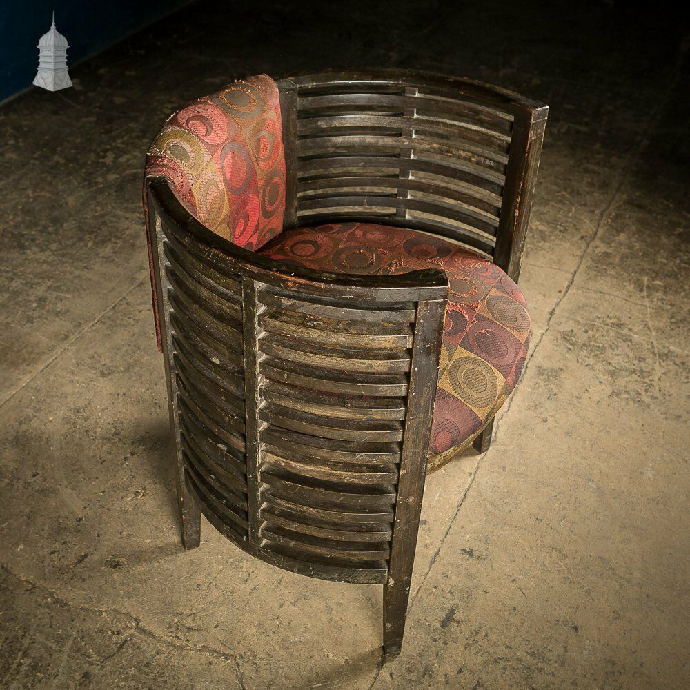 Furniture Art Deco Ebonised Tub Chairs From A Hotel In Bombay [No. 2] photo