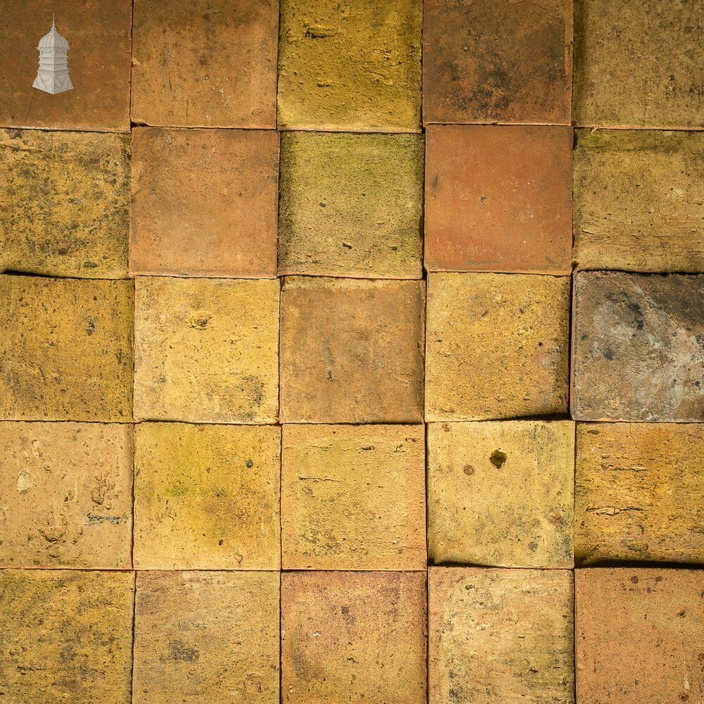 Buff Floor Tiles, Reclaimed, Batch Of 355   9 Square Metres