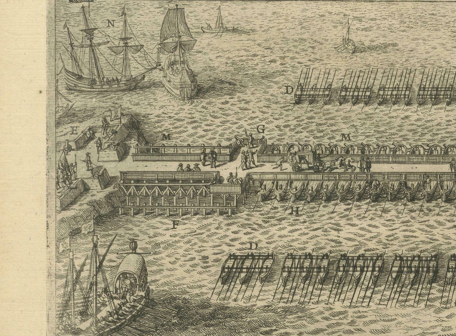 The Duke Of Parma's Pontoon Bridge In The Siege Of Antwerp, 1632 photo buy