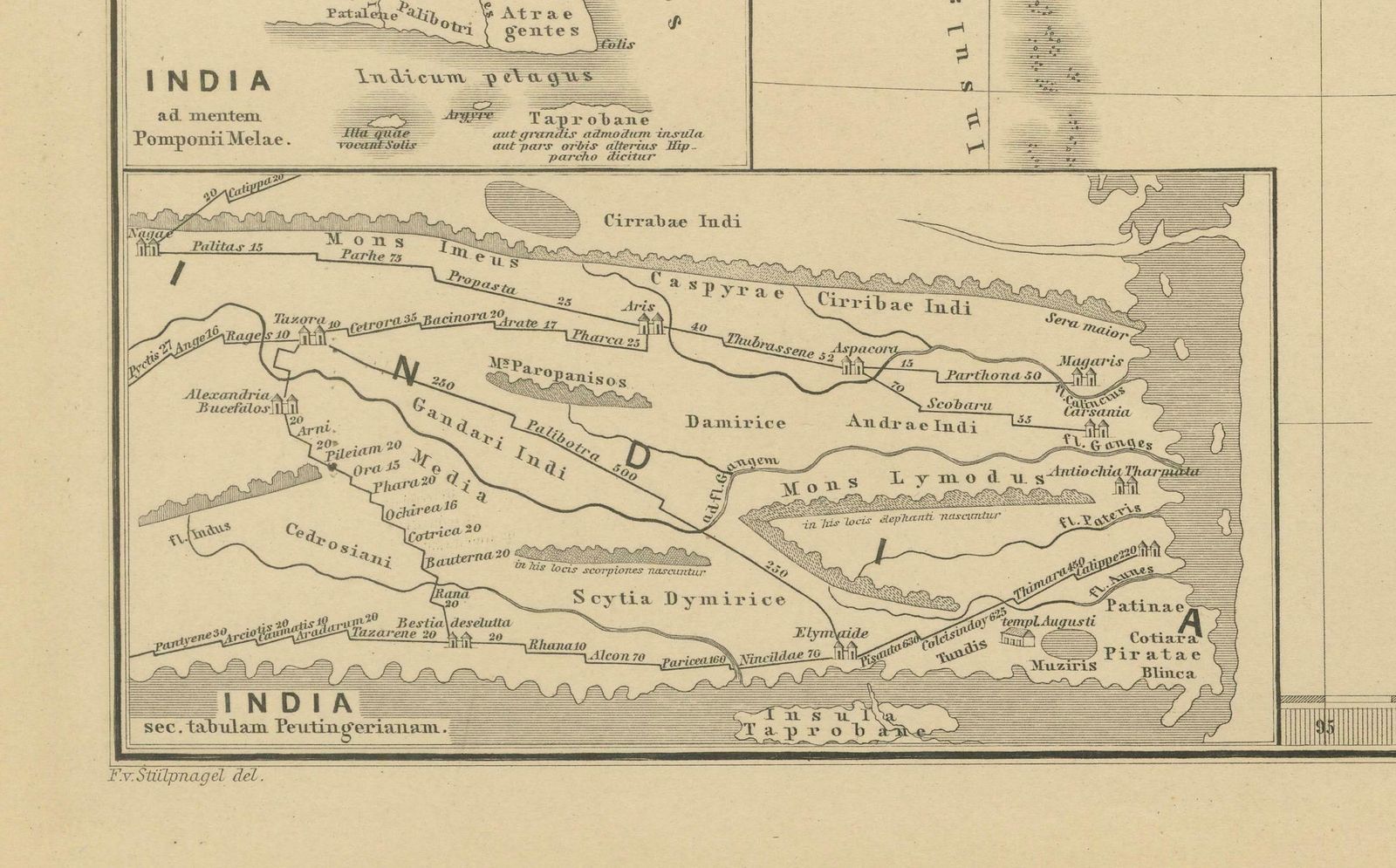 Ancient Cartography Of The Indian Subcontinent, Published In 1880 photo Art