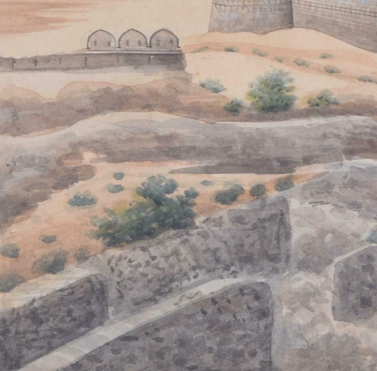 Tughlaqabad Fort, Delhi, India Watercolour photo furniture