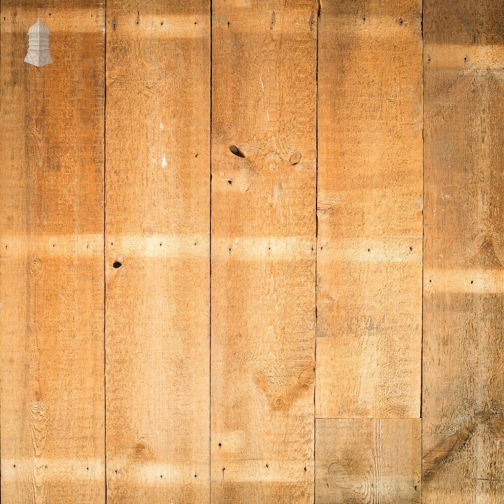 Batch Of 43 Square Metres Of Oxidised Wall Cladding With Planned Backs Cut From Reclaimed Timbers