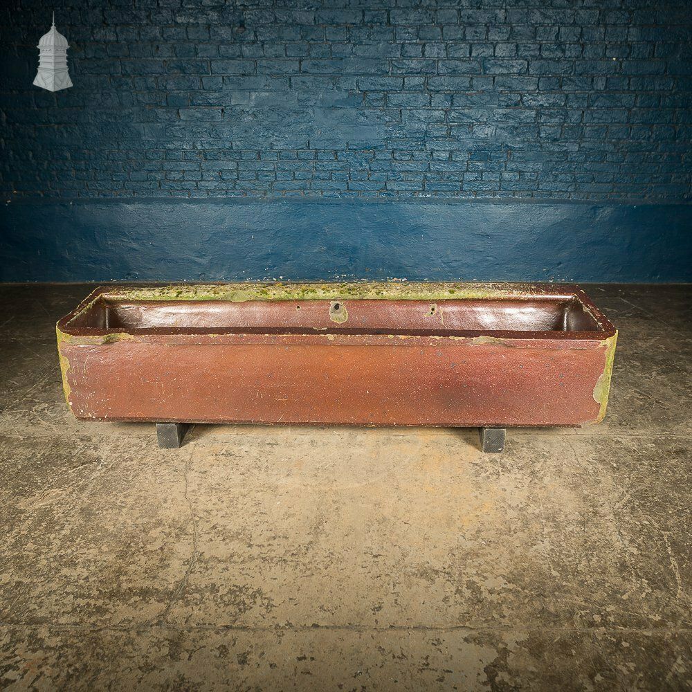 photo furniture Large Salt Glazed Trough Planter By Farnley & Co