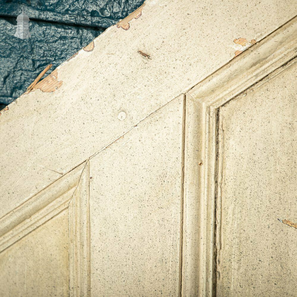 Pair Of Georgian Staircase Panels With Distressed White Painted Finish Panelling photo 1020.0