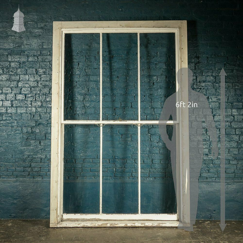 Hardwood Sliding Sash Window, 8ft High, Edwardian photo furniture