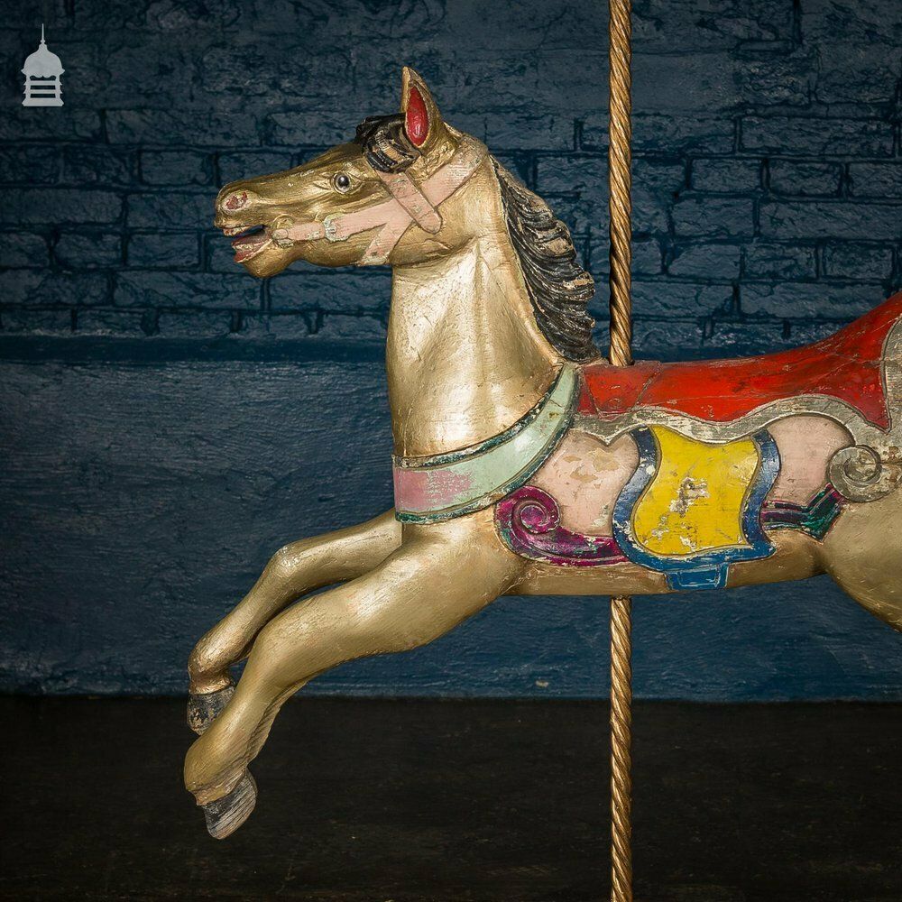 A Rare English 19th C Juvenile Carousel Galloper Horse By Anderson Of Bristol Circa 1890 No. 5 photo vinterior