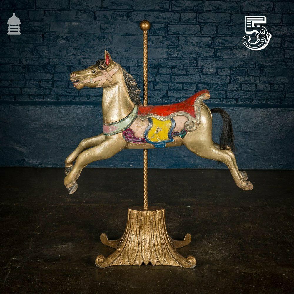 photo for sale A Rare English 19th C Juvenile Carousel Galloper Horse By Anderson Of Bristol Circa 1890 No. 5