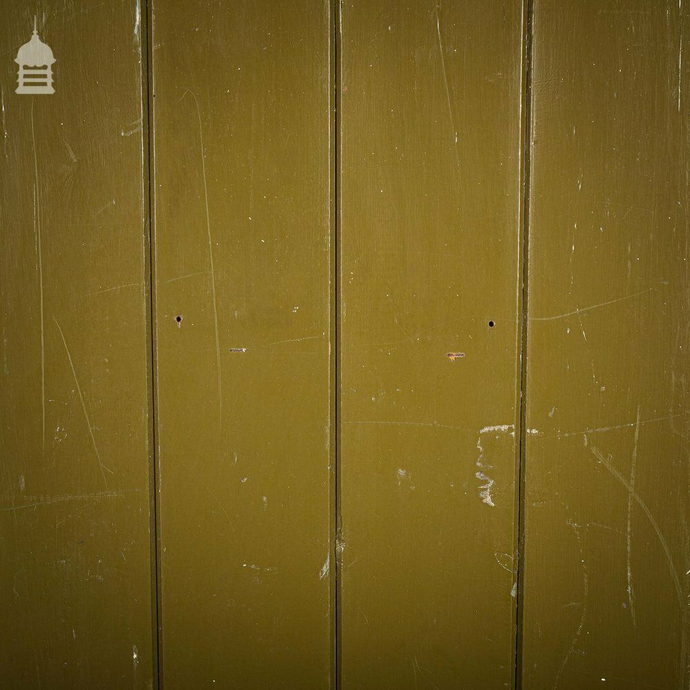 Early 20th C Ledged And Braced Brown Painted Cottage Door With T Hinge photo 186.0