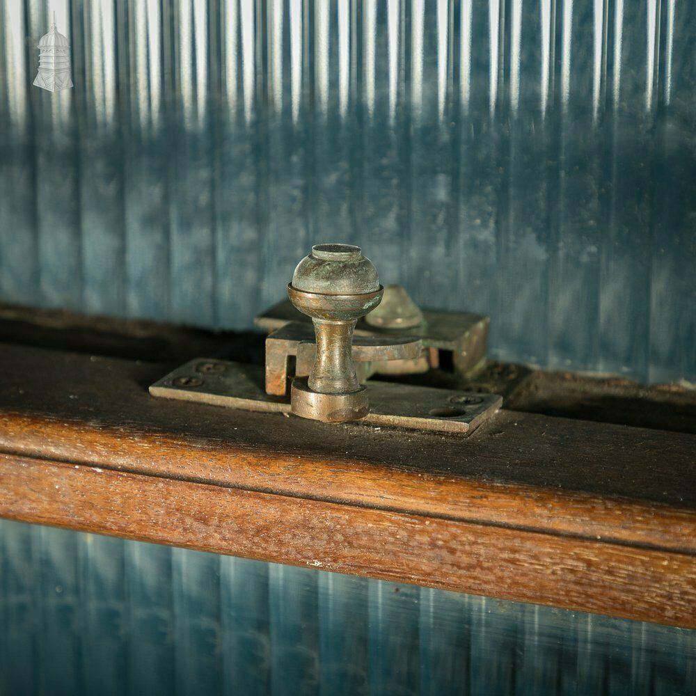 Hardwood Sliding Sash Windows, 8ft High With Reeded Obscure Glazing photo for sale