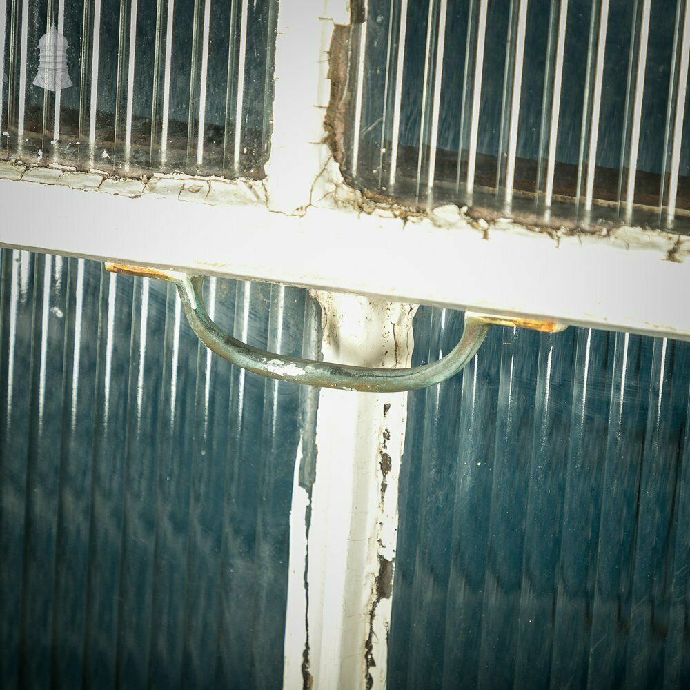 Home Fixtures Hardwood Sliding Sash Windows, 8ft High With Reeded Obscure Glazing photo