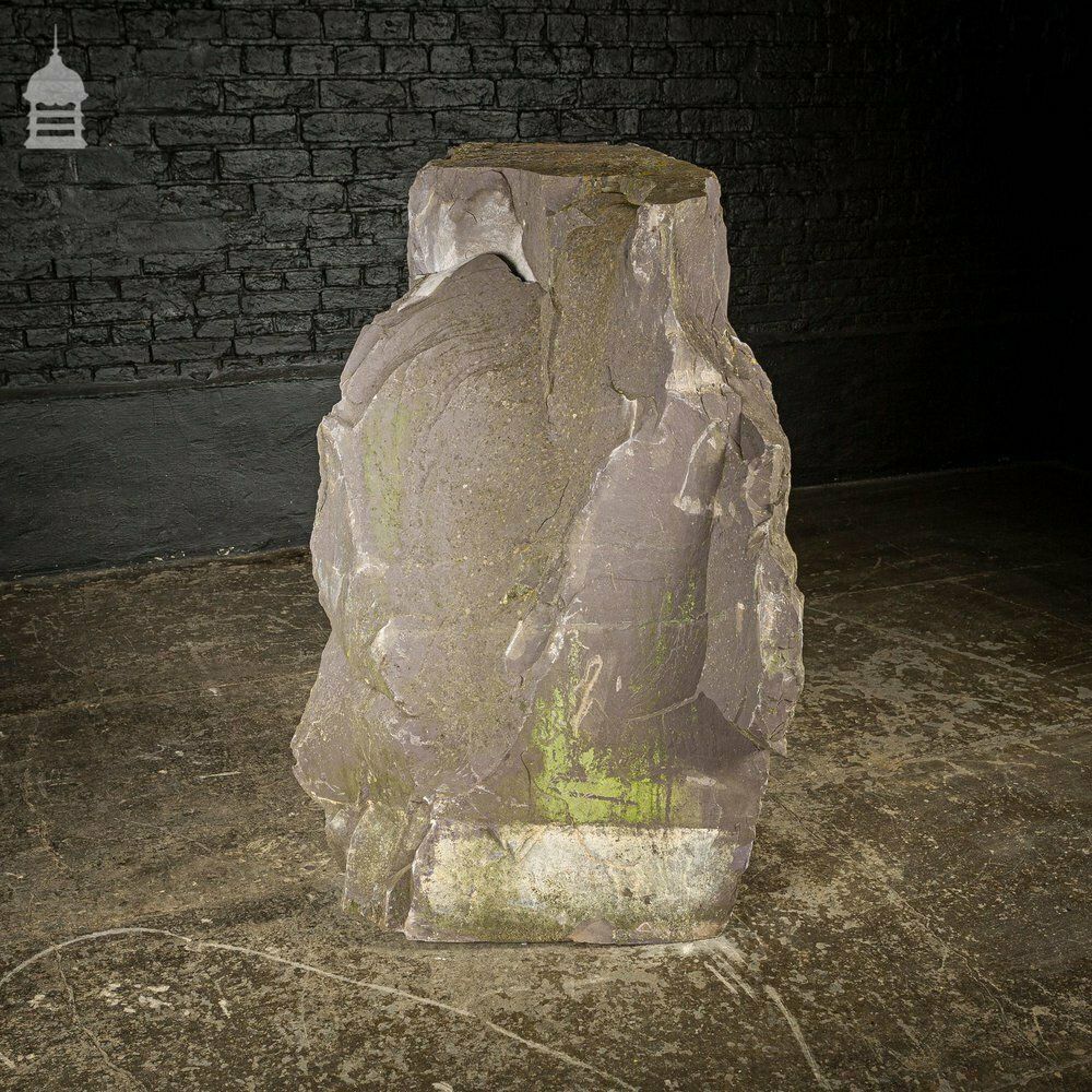photo vintage Riven Slate Monolith, Large Standing Stone