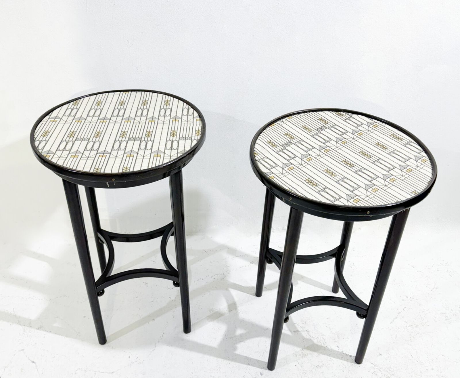 Pair Of Gueridons Thonet In The Style Of Josef Hoffmann photo furniture