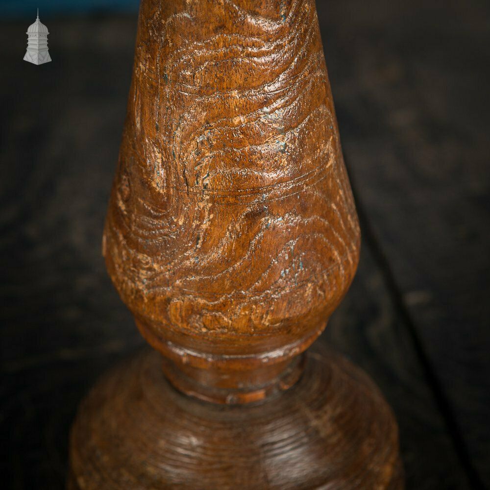 17th C Turned Wooden Candle Stick photo 330.0