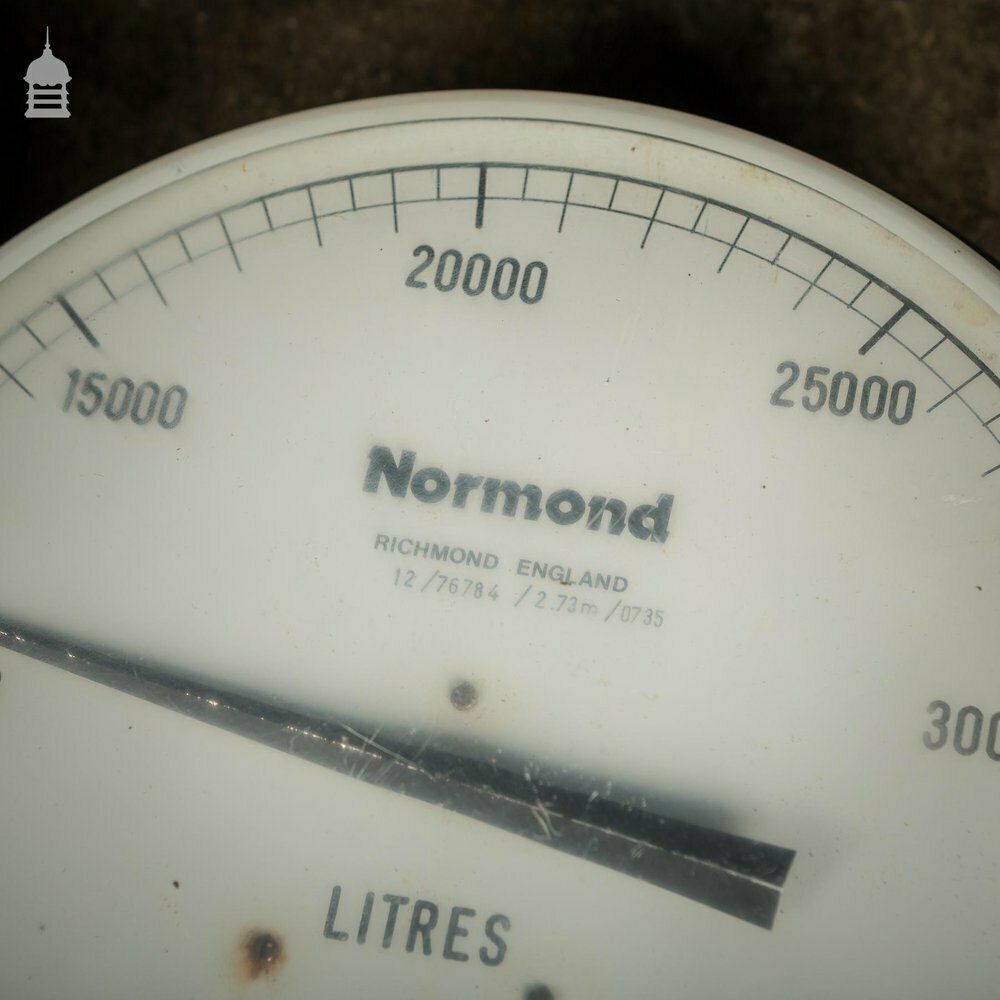 Vintage Set Of 5 Industrial Fuel Gauges photo vintage