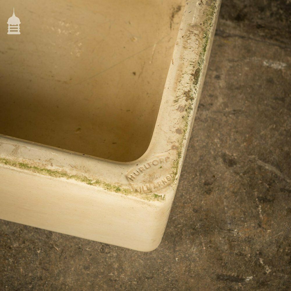 photo for sale Cane Glazed Trough Stamped Hurlford By Kilmarnock With Worn Finish