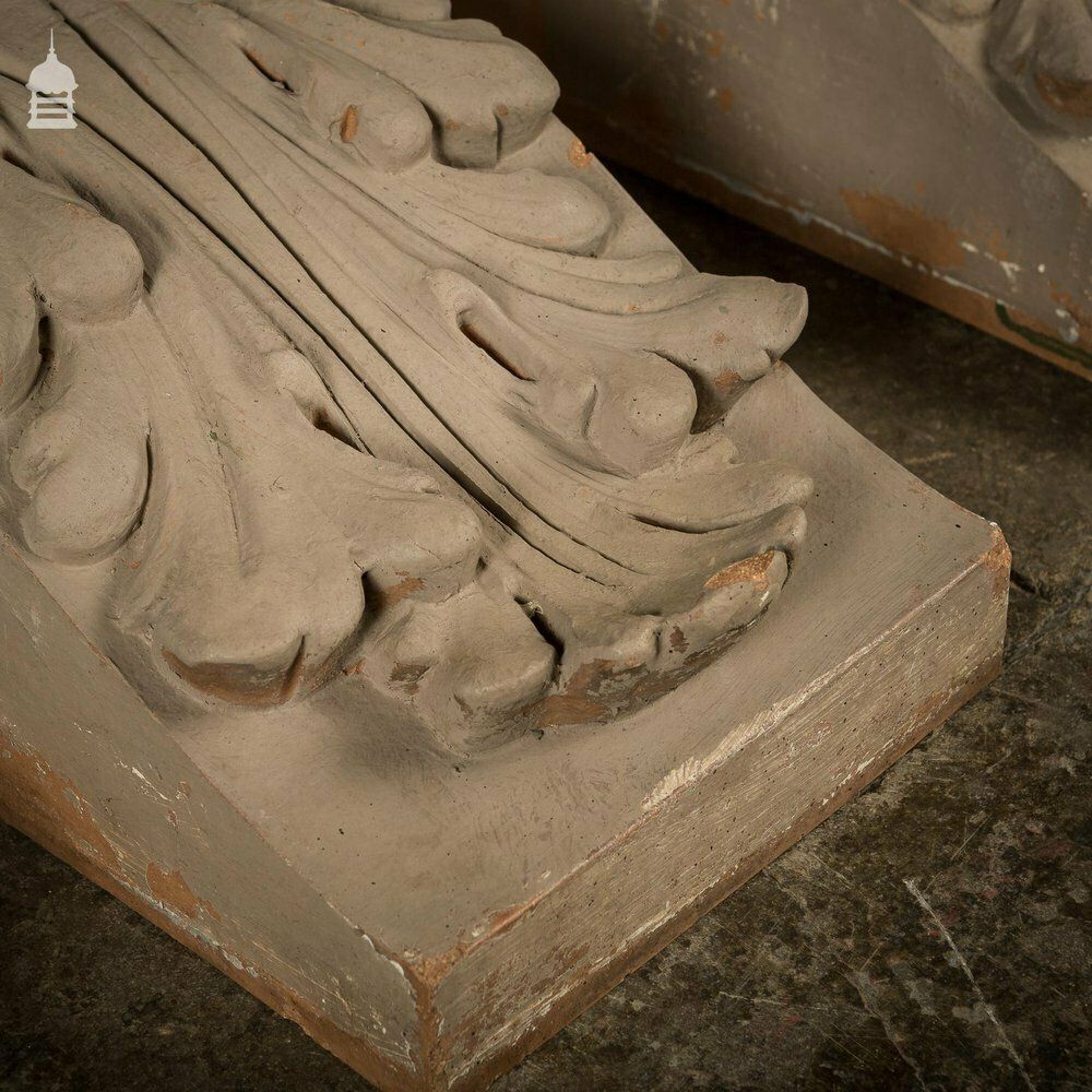 Art 19th C Collection Of 47 Architectural Corbel Elements With Acanthus Detail photo