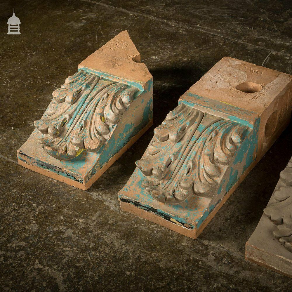 photo vinterior 19th C Collection Of 47 Architectural Corbel Elements With Acanthus Detail