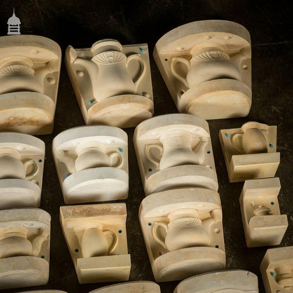 Batch Of 50 Vintage Teapot & Vase Pottery Moulds photo furniture