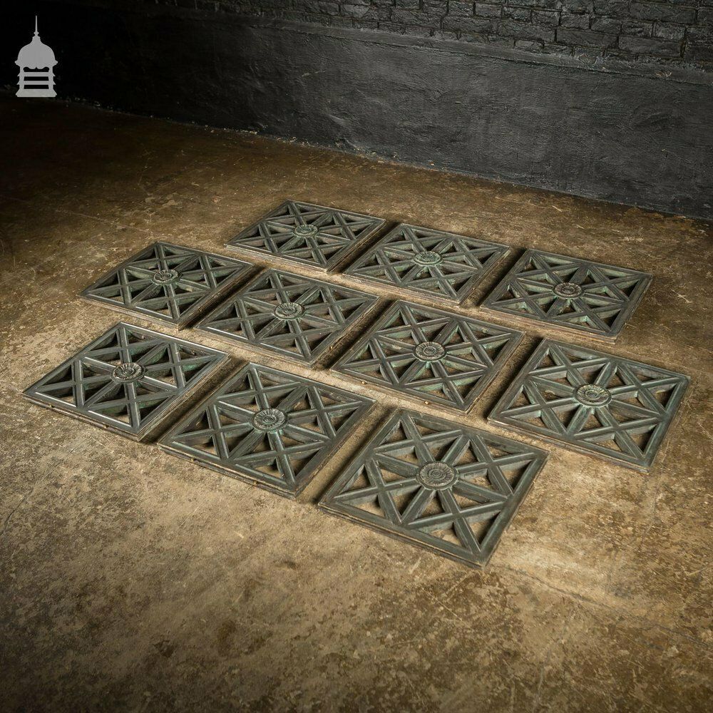 Collection Of 10 19th C Bronze Gate Elements Reputability From Buckingham Palace photo vintage