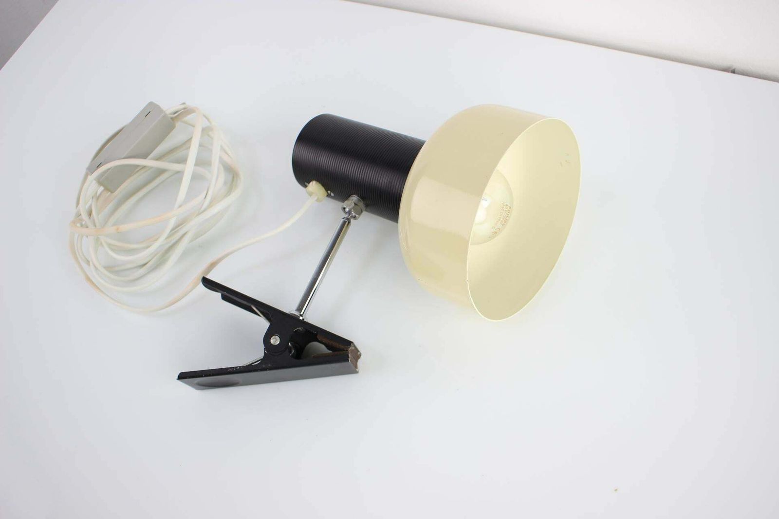 Mid Century Lamp With Clip By Napako, 1970's