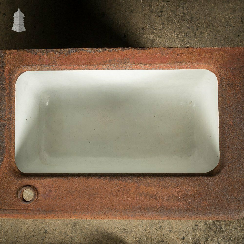 19th C Cast Iron Trough Sink And Drainer photo 480.0
