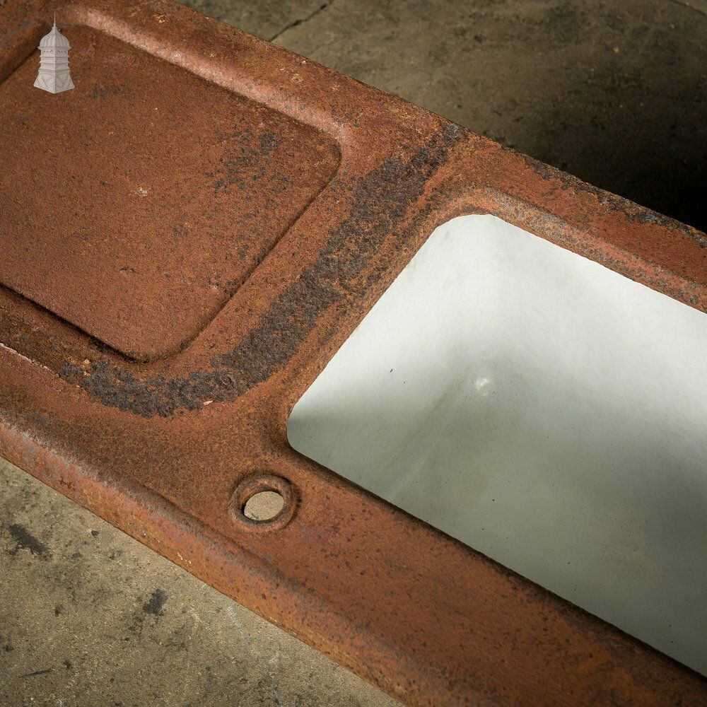 19th C Cast Iron Trough Sink And Drainer photo vinterior