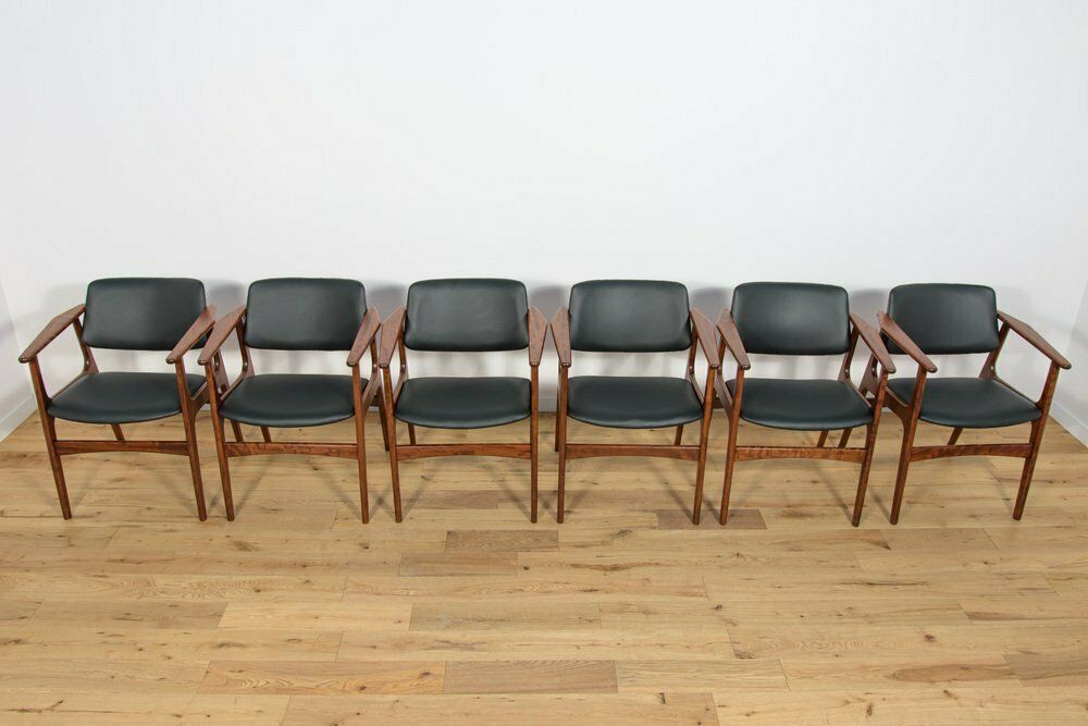 Mid Century Armchairs By Arne Vodder, 1960s, Set Of 6 photo for sale
