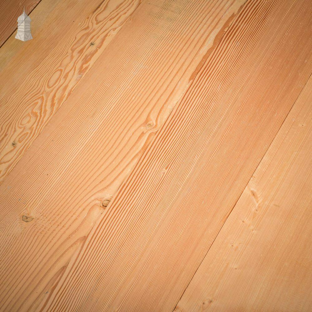Batch Of 7.5 Square Metres Of 8 Inch Wide Resawn Columbian Pine Floorboards photo 840.0