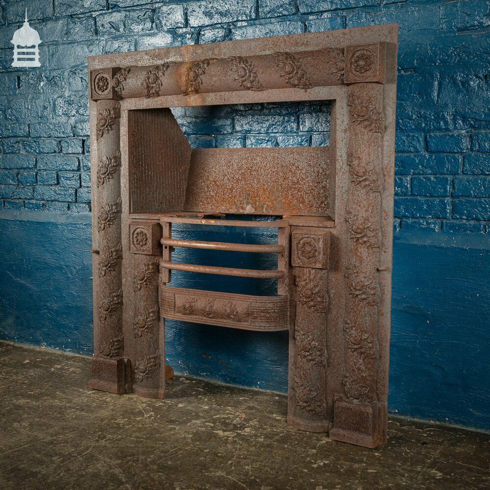 photo furniture 19th C Carron Company Cast Iron Fireplace Insert