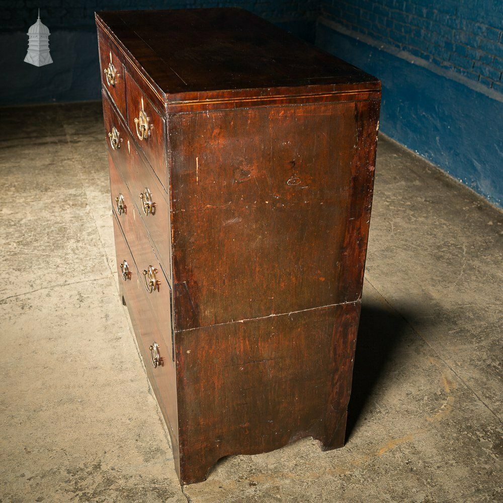 photo for sale Circa 1740 Mahogany Travelling Chest With Nelson Commemorative Handles