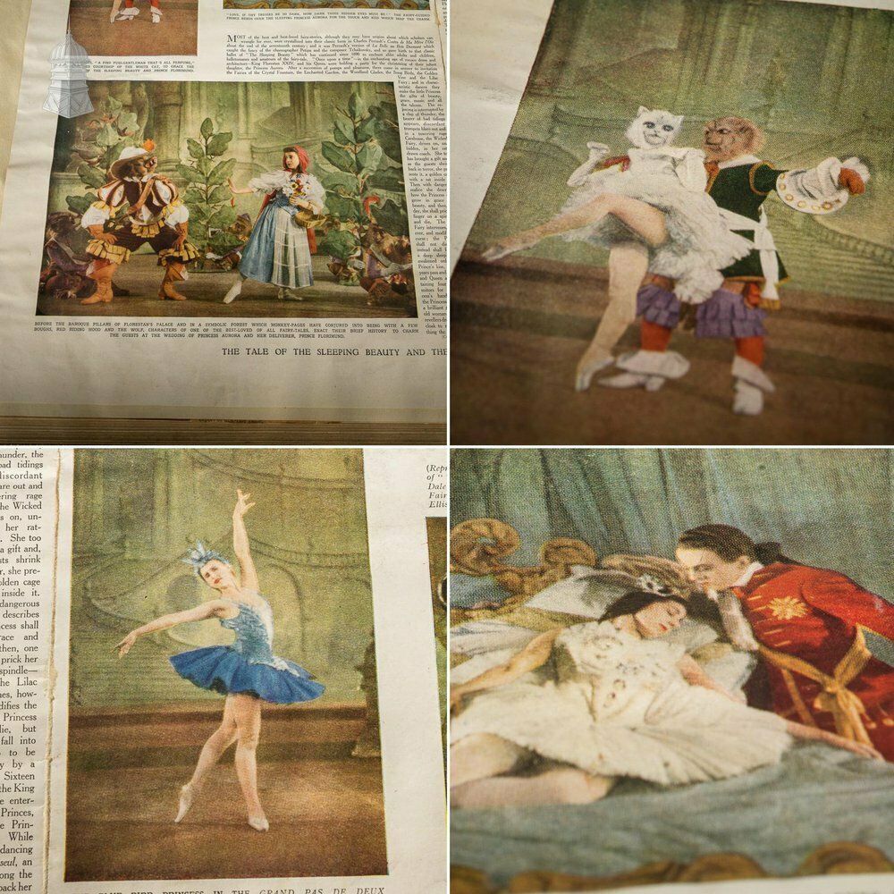 photo vinterior Ipswich Museum Portrait Book Containing 1940’s Newspaper Clippings And Ballet Programmes From Theatre Royal Norwich