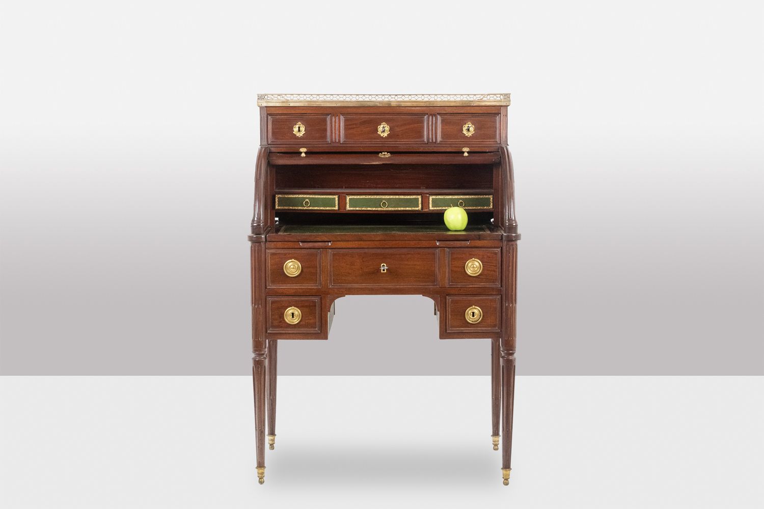 photo for sale Desk – Or Secretary, Cylinder, In Mahogany. Late 18th Century Period.