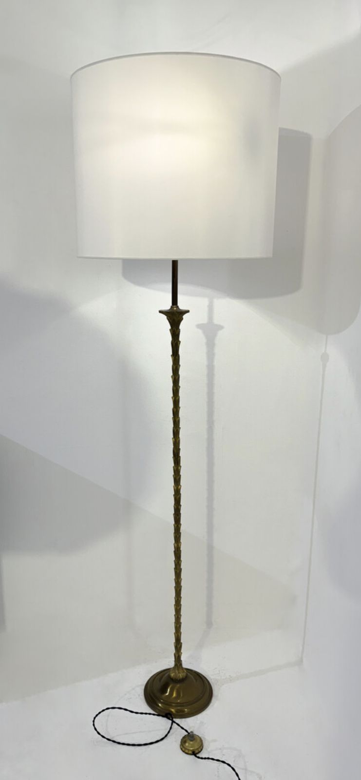 Mid Century Brass Floor Lamp By Maison Baguès, France, 1950s photo buy