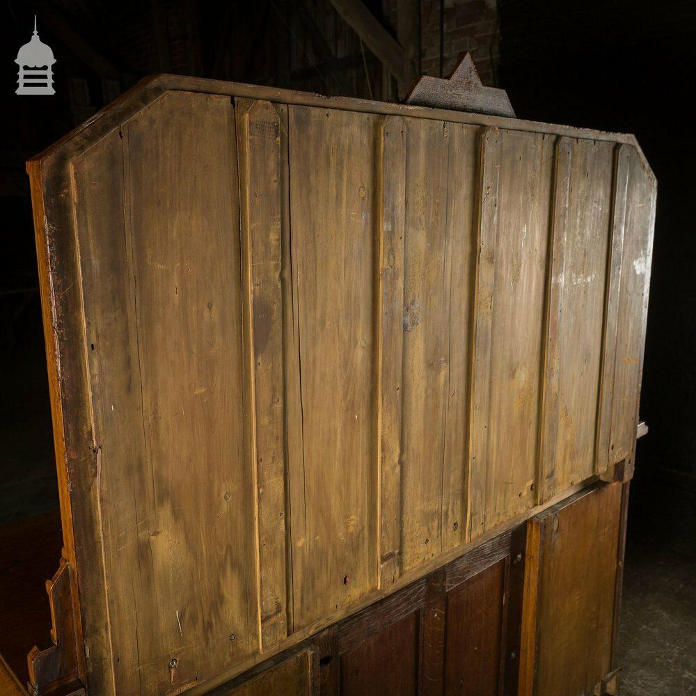 photo vinterior Arts And Crafts Oak With Inlaid Teak Pedestal Sideboard With Mirror From Norwich Cathedral