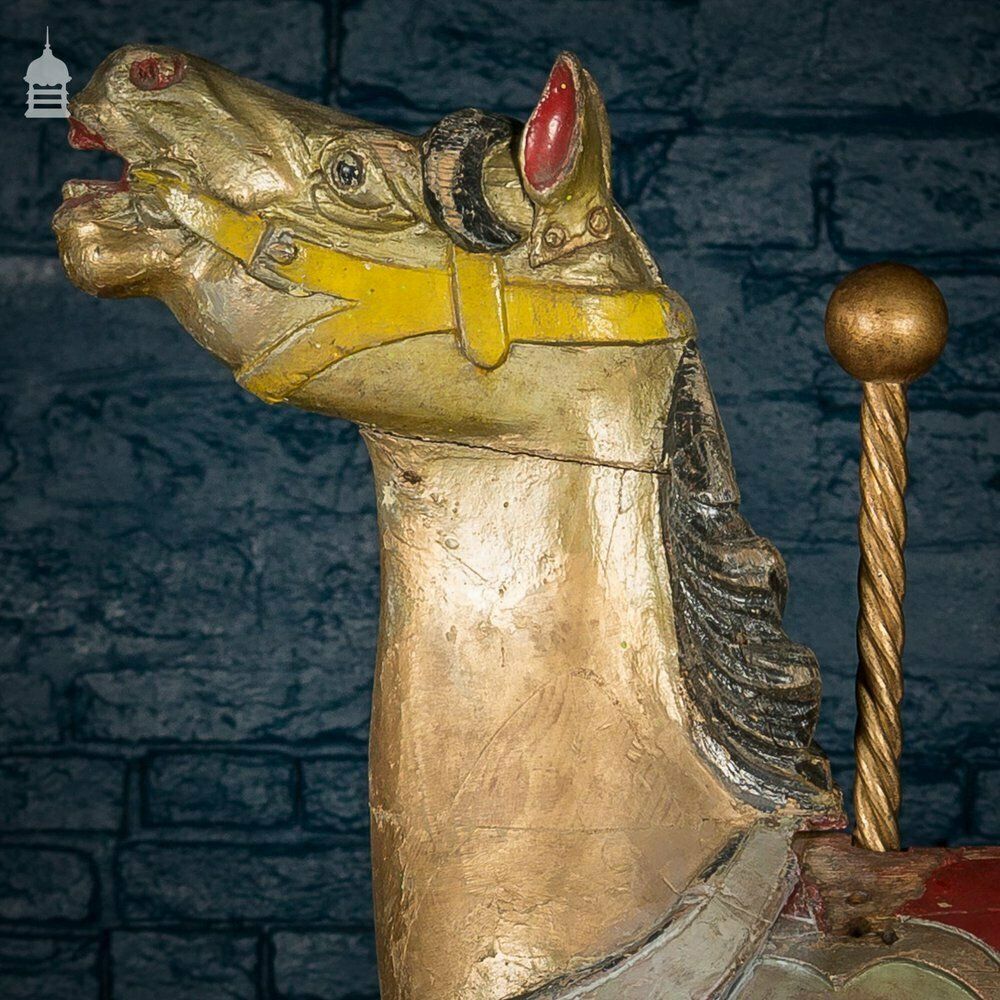 A Rare English 19th C Juvenile Carousel Galloper Horse By Anderson Of Bristol Circa 1890 No. 8 photo Home Decor