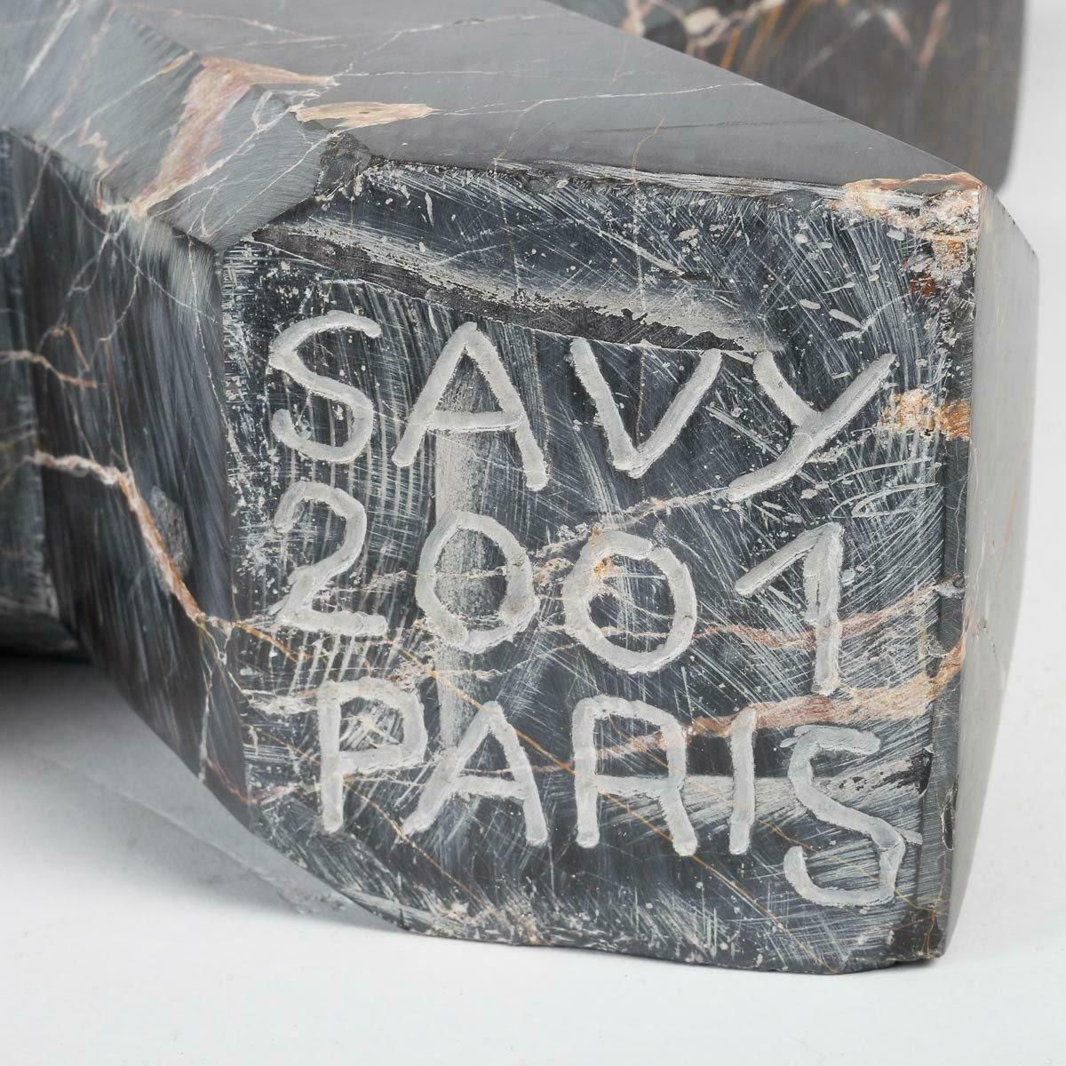 Contemporary Marble Sculpture By Artist François Fernandez, Circa 2001. photo Art