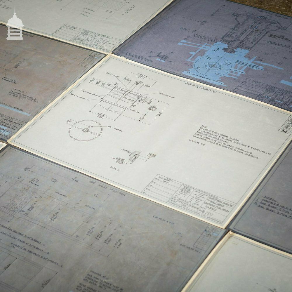 30 Pages Of Industrial Drawings Plans Schematics photo buy