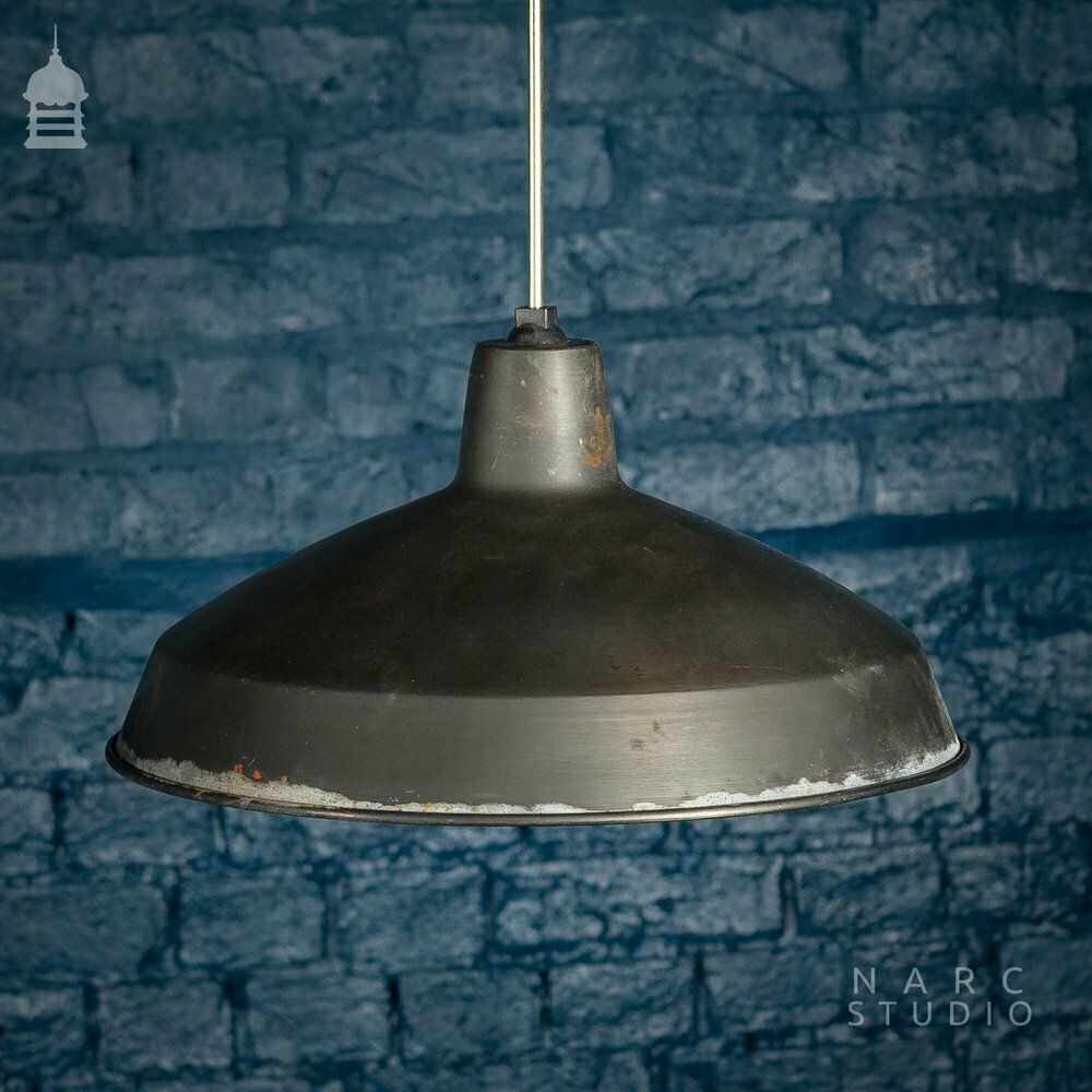 Batch Of 5 Narc Studio Stripped Industrial Metal Light Shades photo 510.0